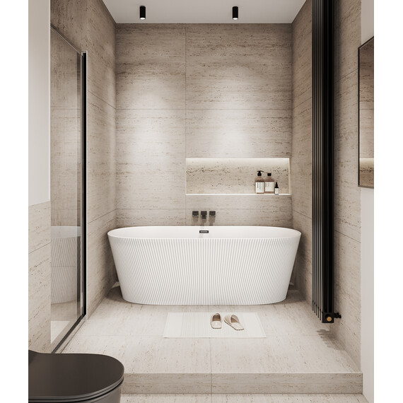 Ванна отдельностоящая Grossman Forta 172x77 см GR-27021M, белый матовый фото 4