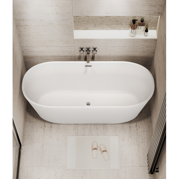 Ванна отдельностоящая Grossman Forta 172x77 см GR-27021M, белый матовый фото 6