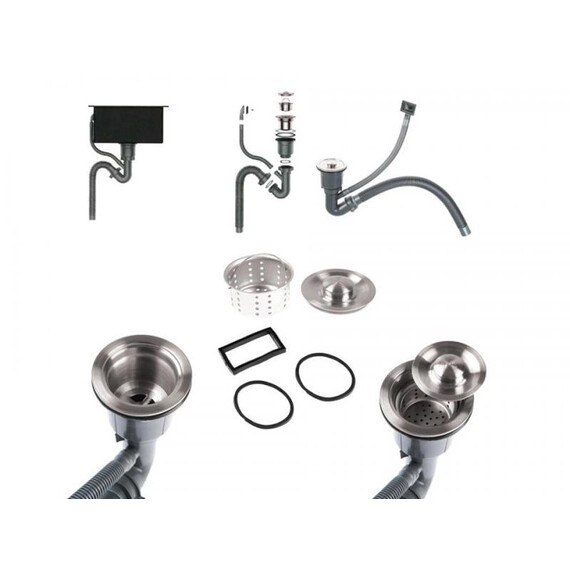 Кухонная мойка Gerhans K35050BD, графит, Цвет производителя: графит фото 4