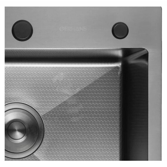 Кухонная мойка Gerhans K35050BD, графит, Цвет производителя: графит фото 6