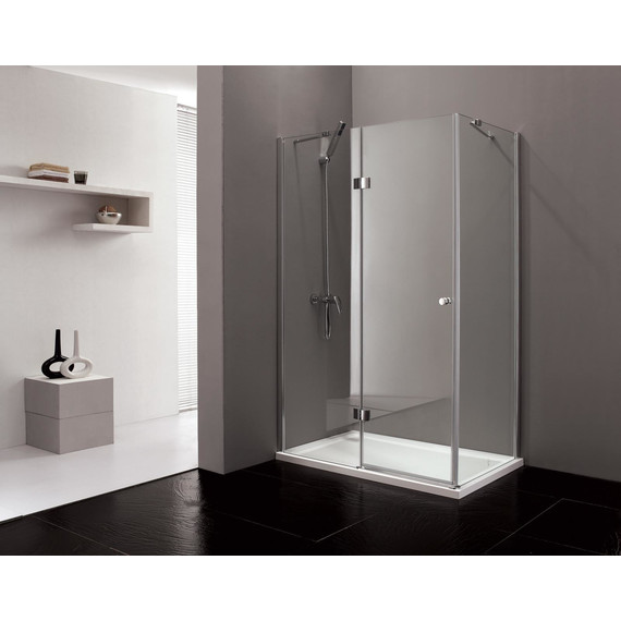 Душевое ограждение Cezares Verona AH-1 100х90 см, хром/прозрачное фото 2