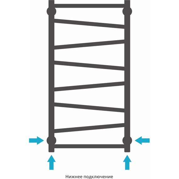 Полотенцесушитель водяной Сунержа Сирокко П8 800x500 мм 00-0253-8050 фото 4