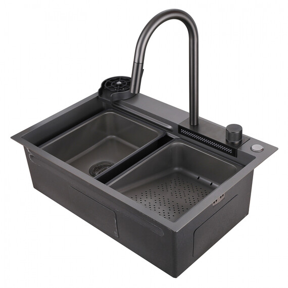 Кухонная мойка Abber Wasser Kreis AF2194NG, никель, Цвет производителя: никель фото 2