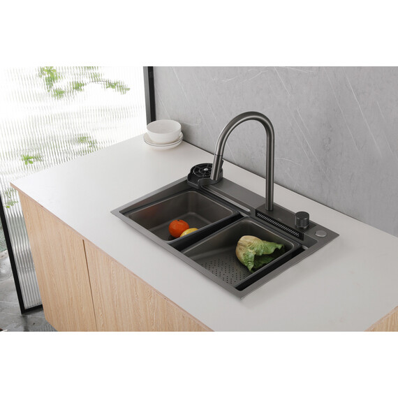 Кухонная мойка Abber Wasser Kreis AF2194NG, никель, Цвет производителя: никель фото 3