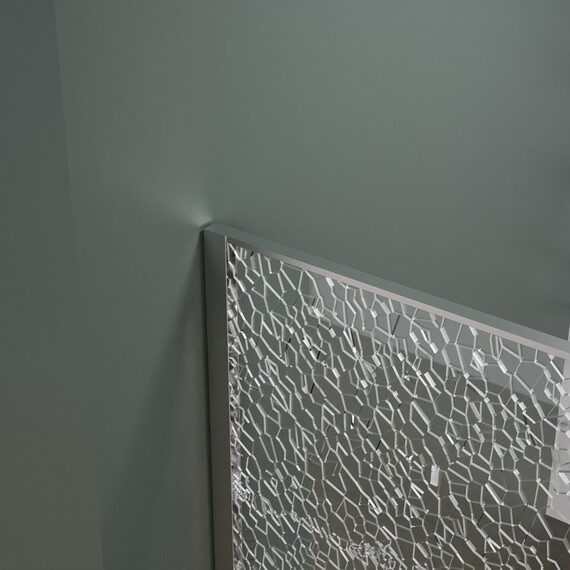 Душевая перегородка Azario Walk-in 90 см AZ-275-90-MGR-CBR (стекло 13 мм) графит матовый/"Битое стекло" фото 4