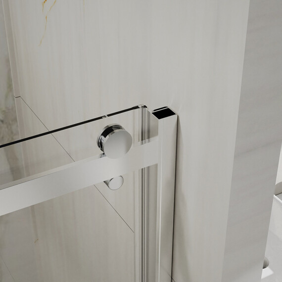 Душевая дверь Azario BERN 150 см AZ-733-150-BGL-CL, золото брашированное/прозрачное фото 7