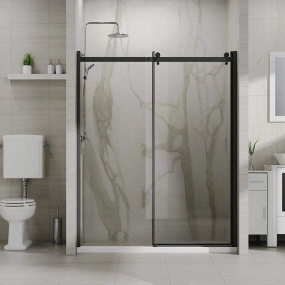 Душевая дверь Azario BERN 150 см AZ-733-150-BM-CL, чёрный матовый/прозрачное фото 2