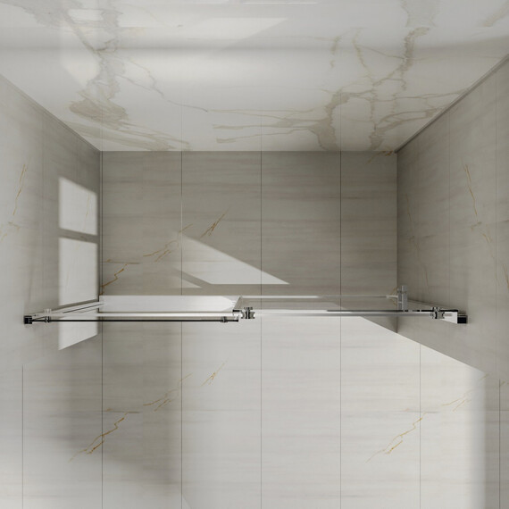 Душевая дверь Azario BERN 170 см AZ-733-170-BGL-CL, золото брашированное/прозрачное фото 4