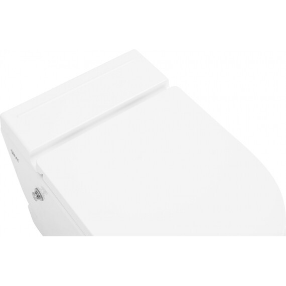 Унитаз приставной безободковый импульсный Abber Bequem AC1115P с крышкой микролифт (выпуск горизонтальный) фото 18