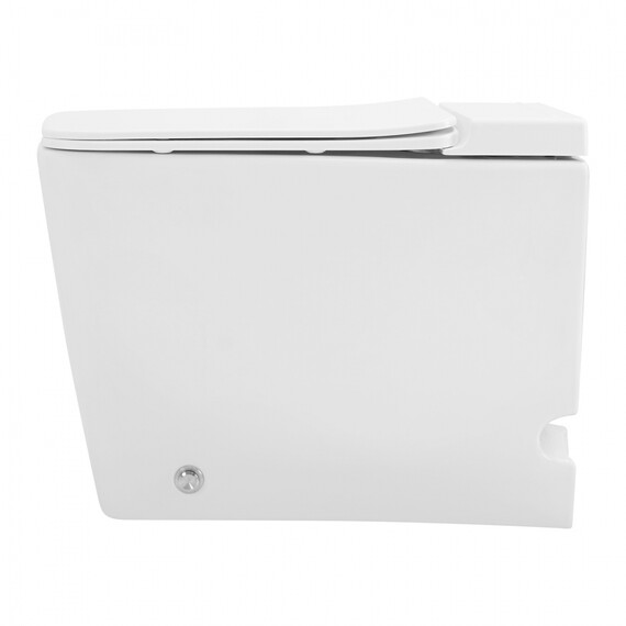 Унитаз приставной безободковый импульсный Abber Rechteck AC1213P с крышкой микролифт (выпуск горизонтальный) фото 15