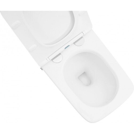 Унитаз приставной безободковый импульсный Abber Rechteck AC1213P с крышкой микролифт (выпуск горизонтальный) фото 18
