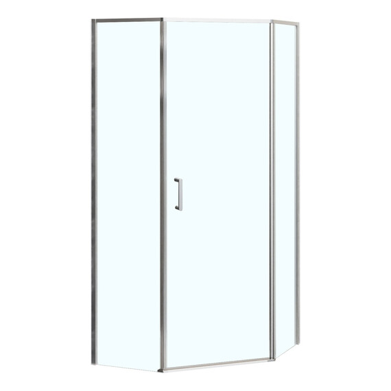 Душевое ограждение Azario SAKURA 100х100 см AZ-21C-100-CH-CL, хром/прозрачное фото 