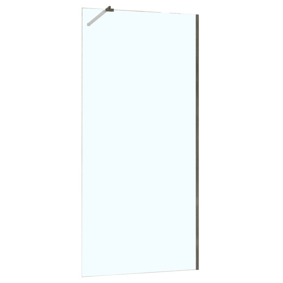 Душевая перегородка Azario Walk-in 110 см AZ-251-110-MGR-CL (стекло 8 мм) графит матовый/прозрачное фото 