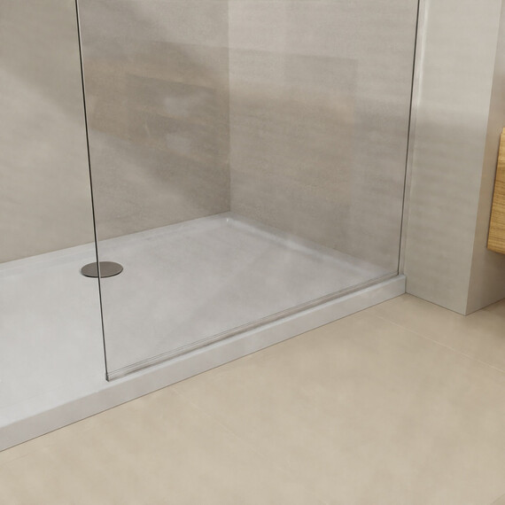 Душевая перегородка Azario Walk-in 120 см AZ-251-120-MGR-CL (стекло 8 мм) графит матовый/прозрачное фото 4