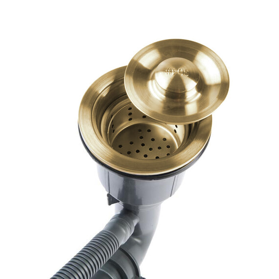 Кухонная мойка Gerhans K37851G-R 1 мм, золото, Цвет производителя: золото фото 7