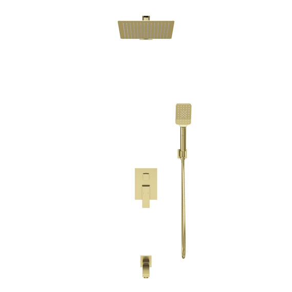 Душевая система для ванны Grossman Style 501.K35.05.320, золото брашированное фото 2