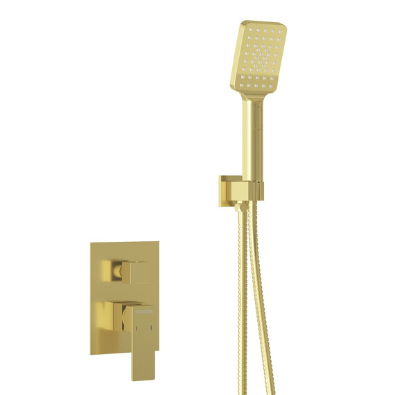 Душевая система для ванны Grossman Style 501.K35.05.320, золото брашированное фото 7
