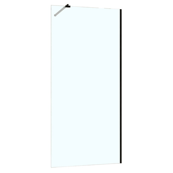 Душевая перегородка Azario Walk-in 110 см AZ-251-110-MB-CL (стекло 8 мм) чёрный матовый/прозрачное фото 