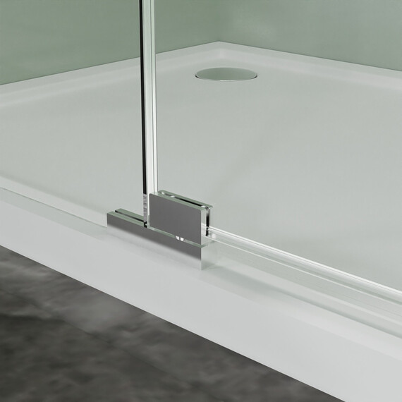 Душевое ограждение Azario MALE 90х90 см AZ-J50-90-CH-CL, хром/прозрачное фото 6