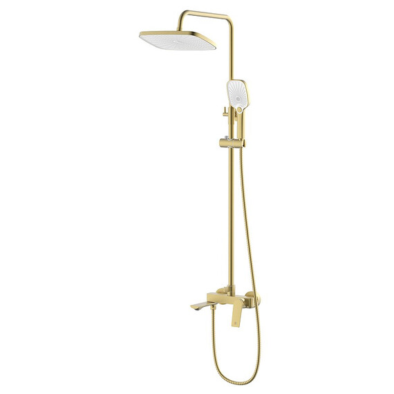 Душевая стойка Azario Lursy AZ-K2349MG, золото матовое фото 