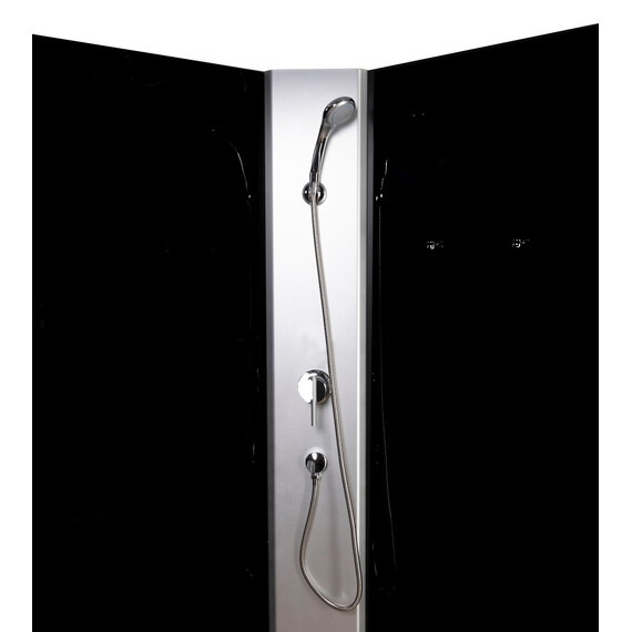 Душевая кабина Niagara Eco 110x80 см E110/80/40L/TN/BK (безсиликоновая сборка) хром/тонированное фото 8