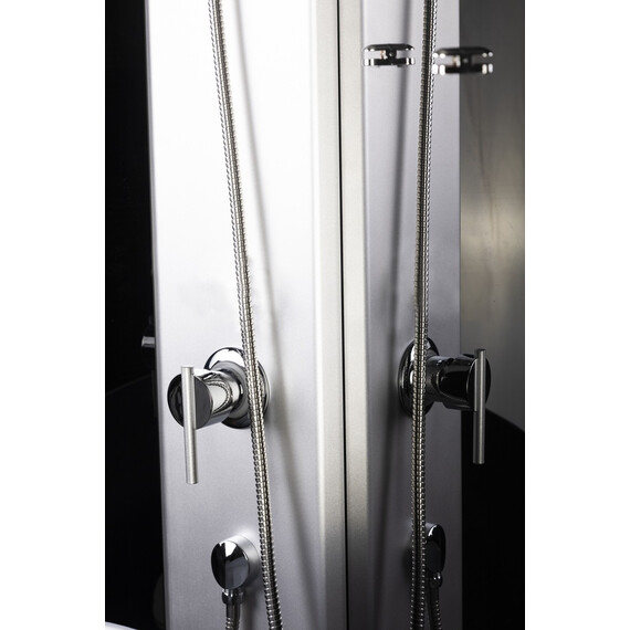 Душевая кабина Niagara Eco 110x80 см E110/80/40L/TN/BK (безсиликоновая сборка) хром/тонированное фото 9