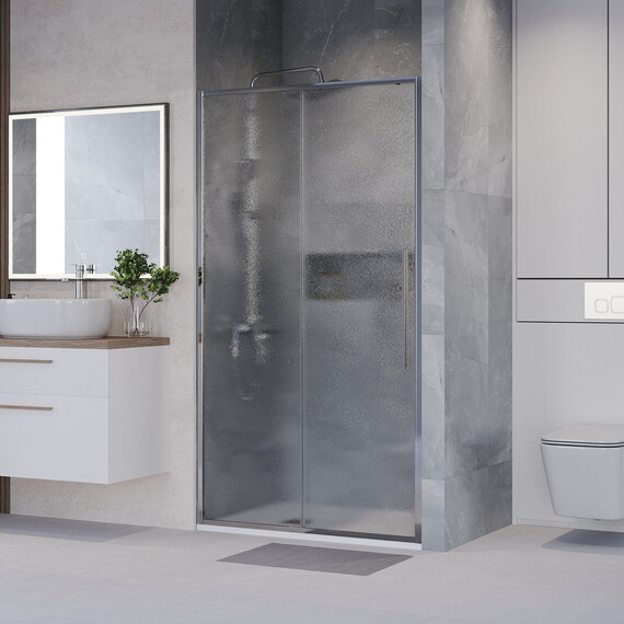 Душевая дверь Niagara Nova 140 см NG-65-14CH, хром/шиншилла фото 3