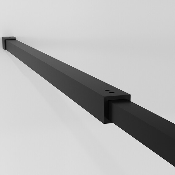 Душевая перегородка Niagara Nova 80 см NG-670-80ВLACK (стекло 8 мм) чёрный матовый/прозрачное фото 11