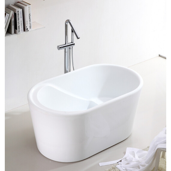 Ванна отдельностоящая сидячая Abber AB9277 130x75 см фото 9