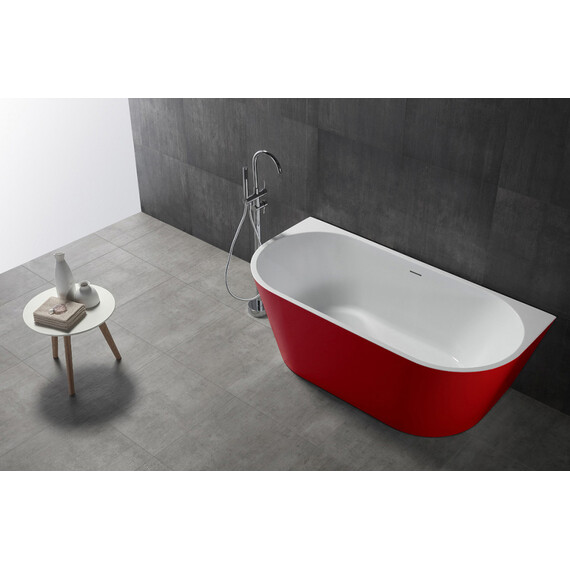 Ванна акриловая Abber AB9216-1.7R 170x80 см, красный фото 8