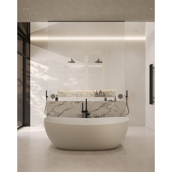 Ванна акриловая Abber AB9237 172x103 см фото 8