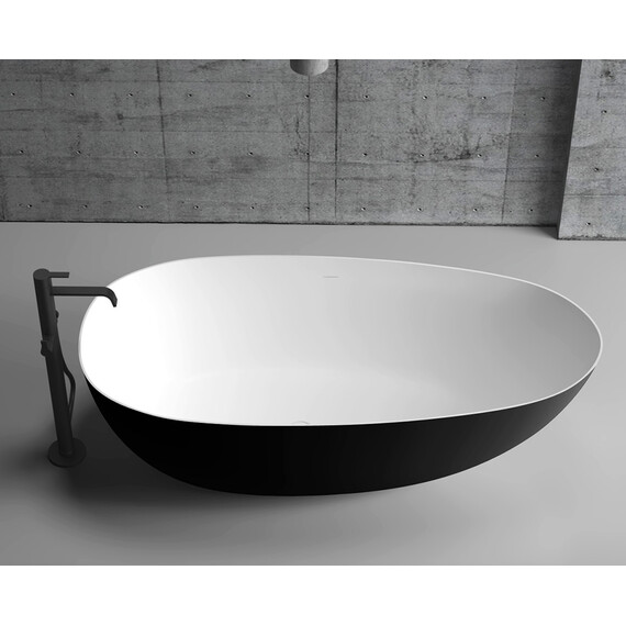 Ванна отдельностоящая Abber AB9211MB 170x80 см, черный матовый фото 10