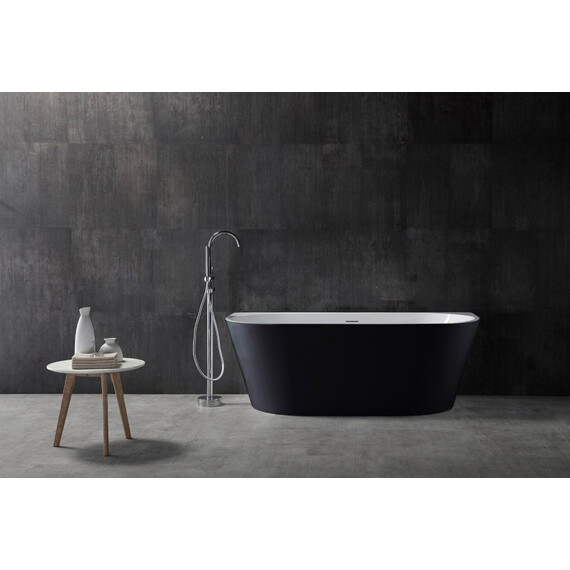 Ванна акриловая Abber AB9216-1.7MB 170x80 см, черный матовый фото 8