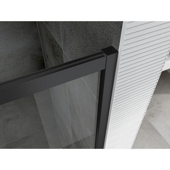 Душевое ограждение Abber Schwarzer Diamant 130х100 см AG30130BH-S100B-S100B, черный/прозрачное фото 7