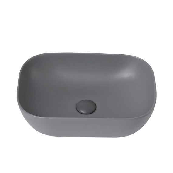 Раковина-чаша Abber Rechteck 46 см AC2200MG, серый матовый фото 2
