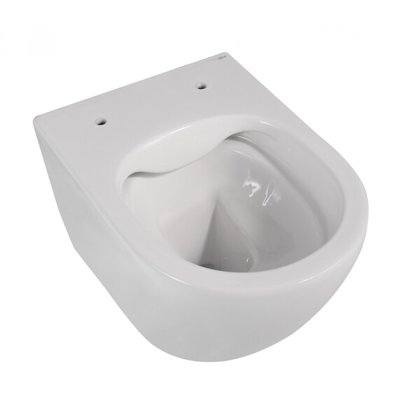 Унитаз подвесной безободковый Abber Bequem AC1100 с крышкой микролифт, Цвет производителя: белый фото 11