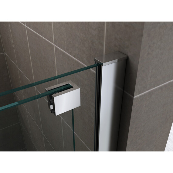 Душевая дверь Abber Komfort 120 см AG90120 (стекло 8 мм), хром/прозрачное фото 8