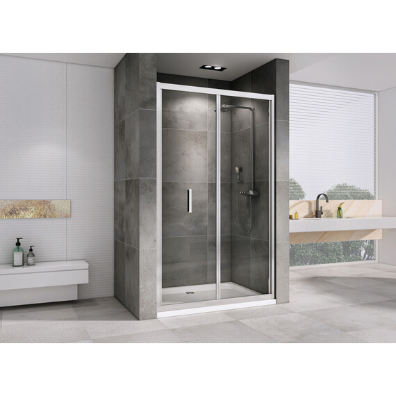 Душевая дверь Abber Sonnenstrand 90 см AG07090, хром/прозрачное фото 3