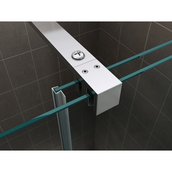 Душевая перегородка Abber Komfort 120 см AG09120 (стекло 8 мм), хром/прозрачное фото 3