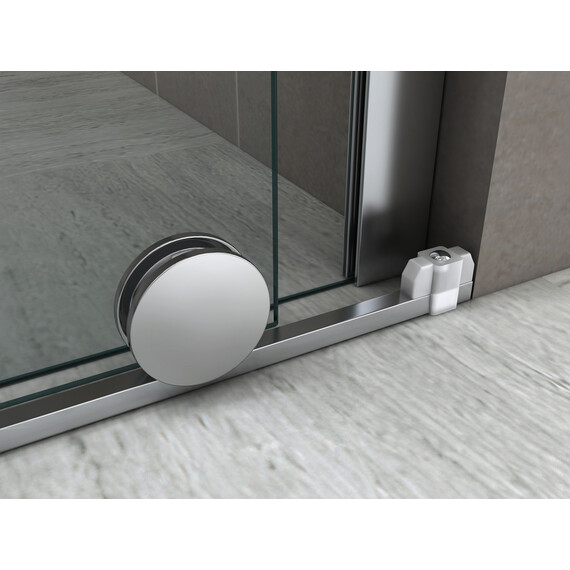 Душевая перегородка Abber Komfort 120 см AG09120 (стекло 8 мм), хром/прозрачное фото 4