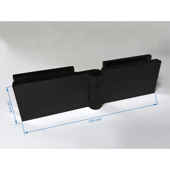 Душевая дверь Abber Zart 90 см AG08090B, черный/прозрачное фото 5