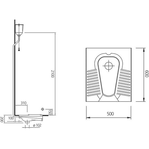 Чаша Генуя Kale OPTIMUM 50x60 см фото 2