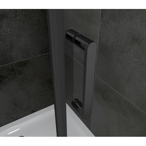 Душевое ограждение Abber Sonnenstrand 90х80 см AG04090B-S80B, черный/прозрачное фото 4