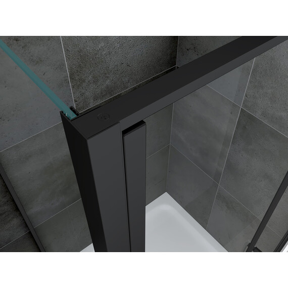 Душевое ограждение Abber Sonnenstrand 110х90 см AG04110BS-S90B, черный/прозрачное фото 5