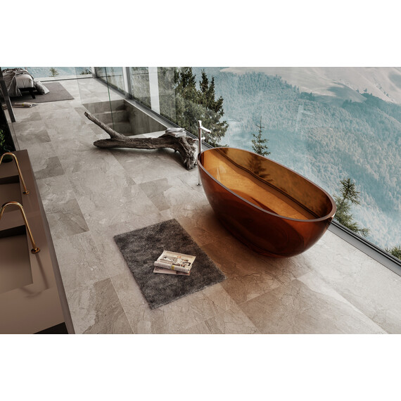 Ванна прозрачная Abber Kristall 165x78 см AT9701Opal, красный фото 4