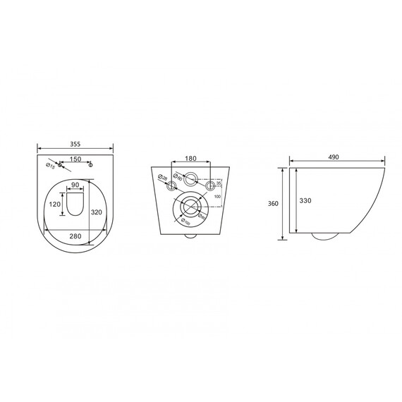 Унитаз подвесной безободковый Abber Bequem AC1101MG с крышкой микролифт, серый матовый, Цвет производителя: серый фото 22