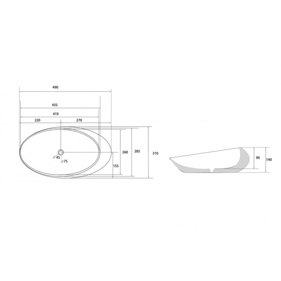 Раковина-чаша Abber Bequem 49 см AC2107 фото 4