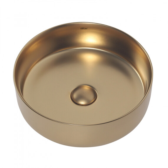 Раковина-чаша Abber Bequem 36 см AC2108MMG, золото матовое фото 3