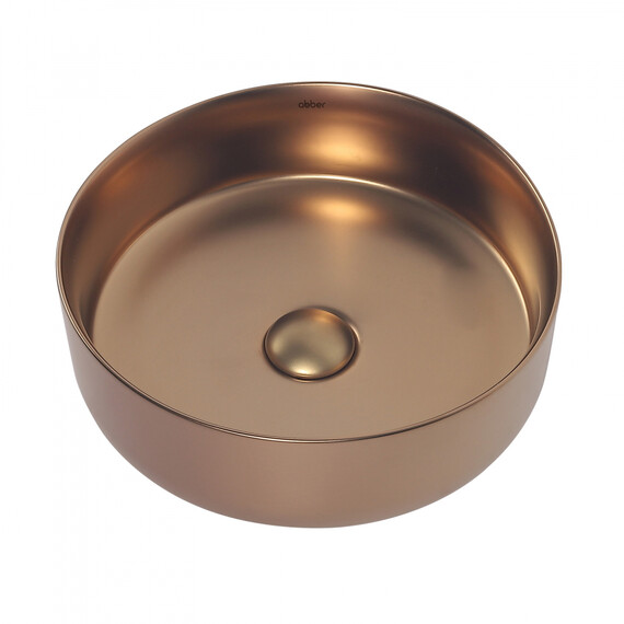 Раковина-чаша Abber Bequem 36 см AC2108MRG, розовое золото матовое фото 2