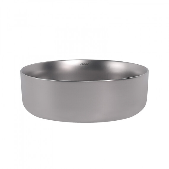 Раковина-чаша Abber Bequem 36 см AC2108MS, серебро матовое фото 2